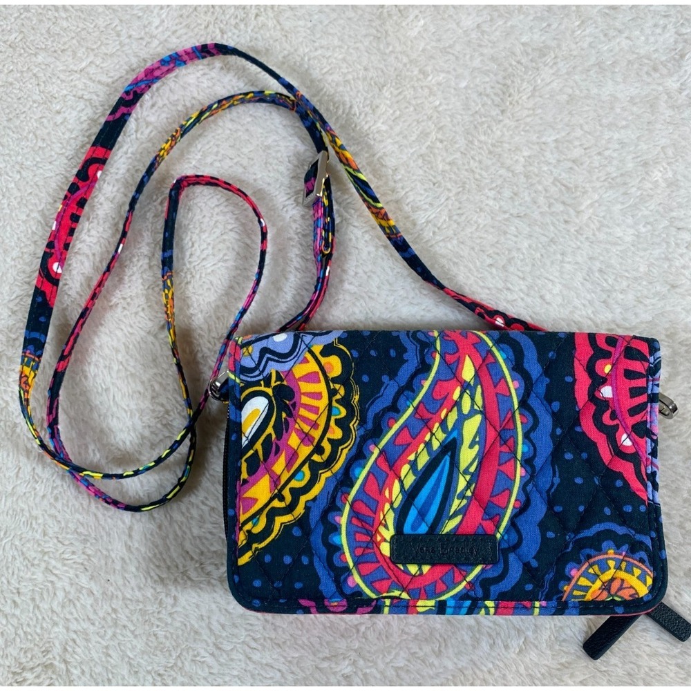 Vera Bradley RFID Three-in-one Crossbody Bag In Twilight Paisley